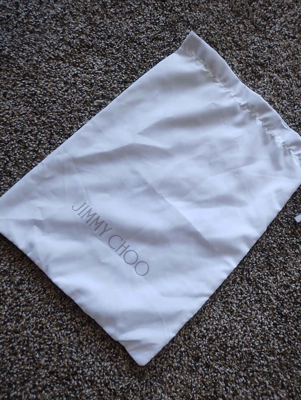 Jimmy Choo White Drawstring Dust Pouch - Picture 2 of 5